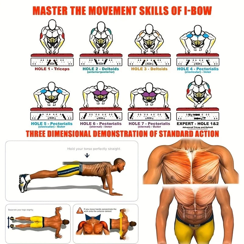 Portable Multifunctional Push-up Board