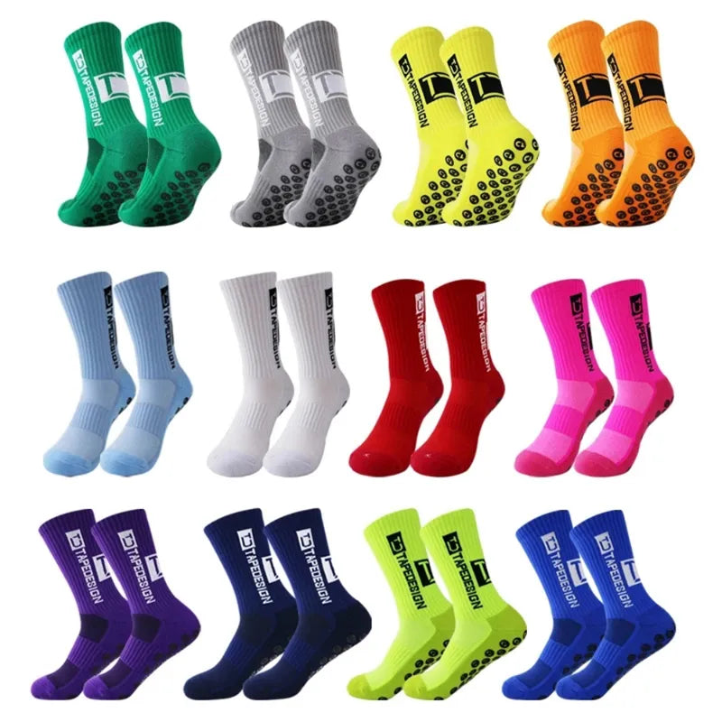 6Pairs/Lot 2024 New ANTI SLIP Tapedesign Football Socks