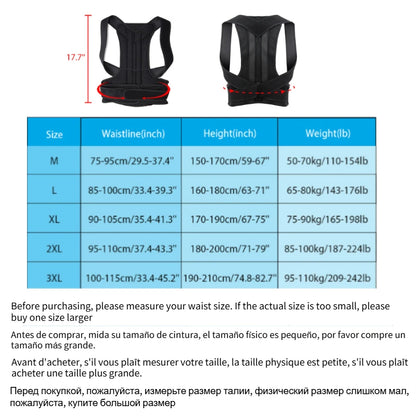 Reinforced Belt Lumbar Column Posture Corrector Vest