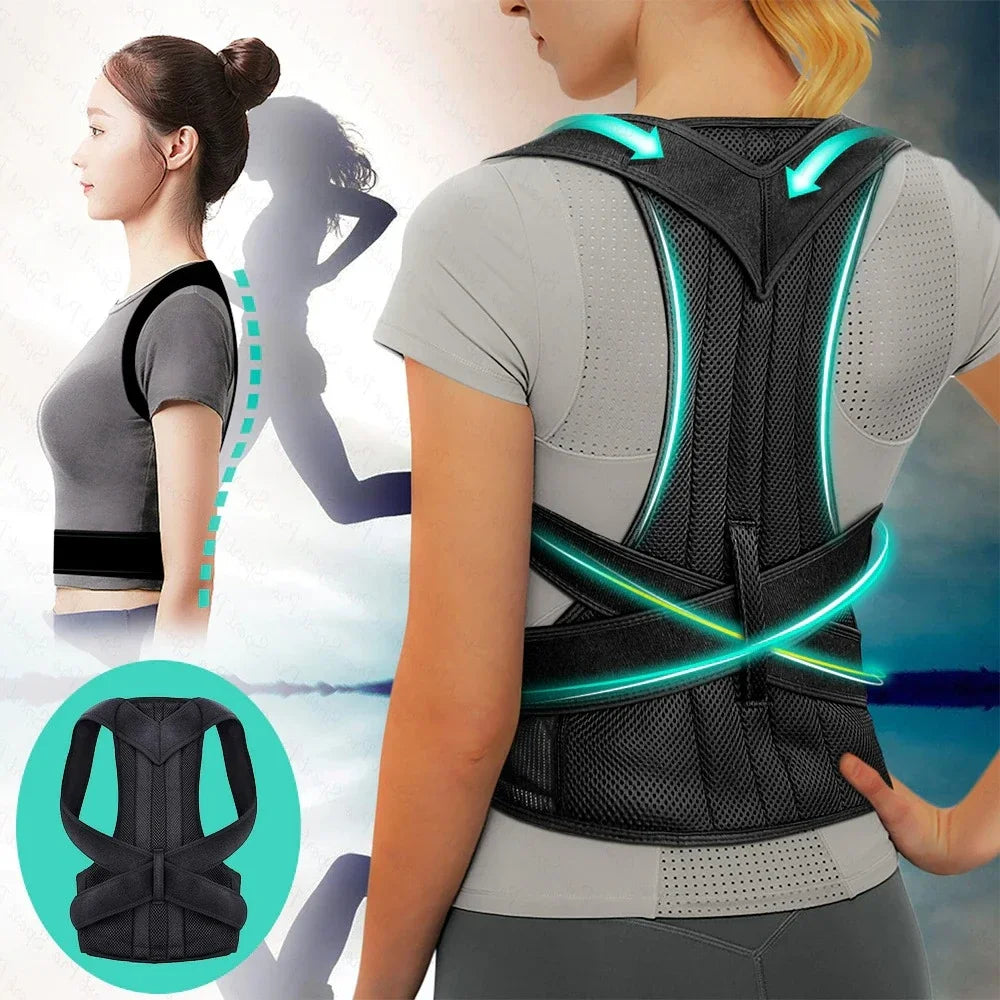 Reinforced Belt Lumbar Column Posture Corrector Vest